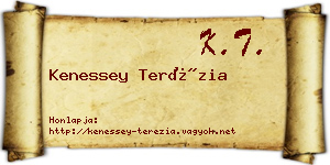 Kenessey Terézia névjegykártya
