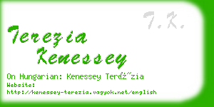 terezia kenessey business card